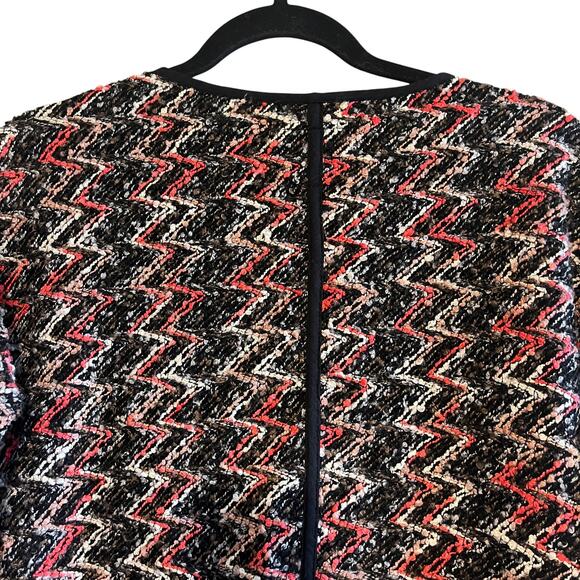 Sanctuary Kimono City Coat Chevron Knit Open Front Cardigan Multicolor Size XS - Picture 6 of 8